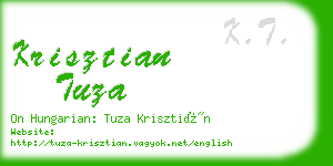 krisztian tuza business card